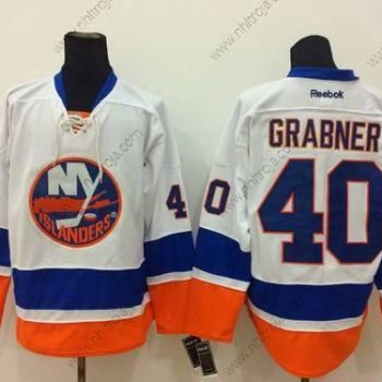 Herrar New York Islanders #40 Michael Grabner Vit Tröjor