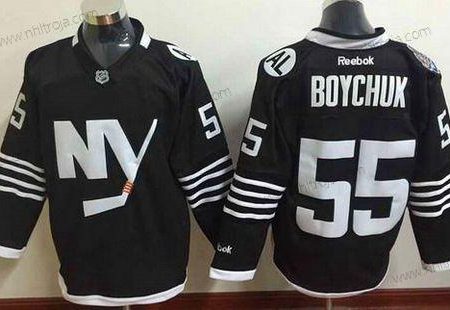 Herrar New York Islanders #55 Johnny Boychuk 2015 Reebok Svart Premier Alternativ Tröjor