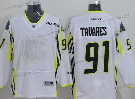 Herrar New York Islanders #91 John Tavares 2015 All-Stars Vit Tröjor