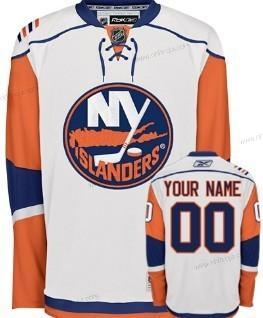 Herrar New York Islanders Skräddarsydda Vit Tröjor