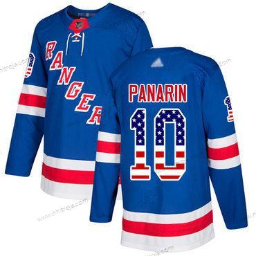 Herrar New York Rangers #10 Artemi Panarin Royal Blå Autentisk USA Flag Stitched Hockey Hemma Tröjor