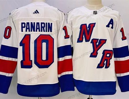 Herrar New York Rangers #10 Artemi Panarin Vit 2024 Stadium Series Stitched Tröjor