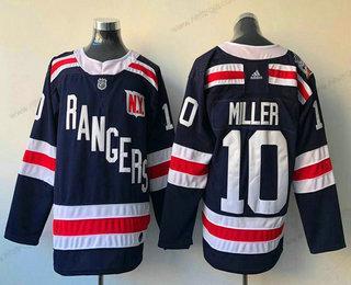 Herrar New York Rangers #10 J. T. Miller Royal Blå 2018 Vinter Klassisk Stitched NHL Hockey Tröjor