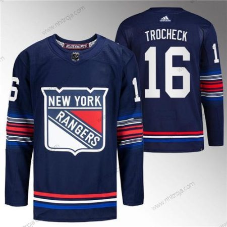 Herrar New York Rangers #16 Vincent Trocheck Marin Stitched Tröjor