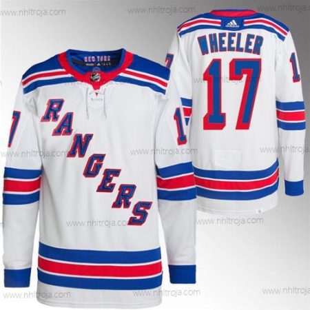 Herrar New York Rangers #17 Blake Wheeler Vit Stitched Tröjor