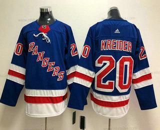 Herrar New York Rangers #20 Chris Kreider Royal Blå 2017-2018 Hockey Stitched NHL Hemma Tröjor