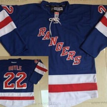 Herrar New York Rangers #22 Dan Boyle Blå Tröjor