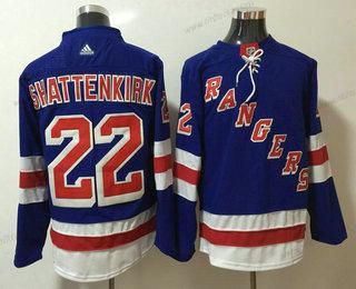 Herrar New York Rangers #22 Kevin Shattenkirk Royal Blå 2017-2018 Hockey Stitched NHL Hemma Tröjor