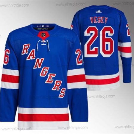 Herrar New York Rangers #26 Jimmy Vesey Blå Stitched Tröjor