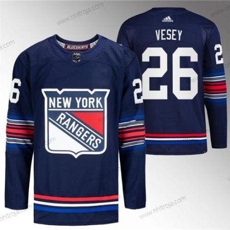 Herrar New York Rangers #26 Jimmy Vesey Marin Stitched Tröjor