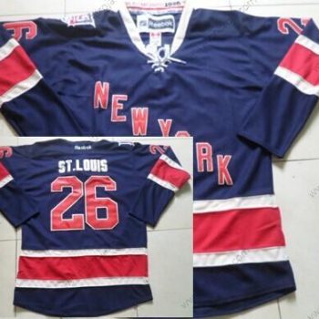 Herrar New York Rangers #26 Martin St. Louis Marin Blå Tredje tröjan 85Th Tröjor