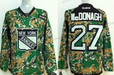 Herrar New York Rangers #27 Ryan Mcdonagh 2014 Camo Tröjor