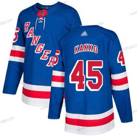 Herrar New York Rangers #45 Kaapo Kakko Royal Blå Autentisk Stitched Hockey Hemma Tröjor