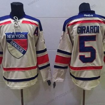 Herrar New York Rangers #5 Dan Girardi 2012 Vinter Klassisk Grädde Tröjor