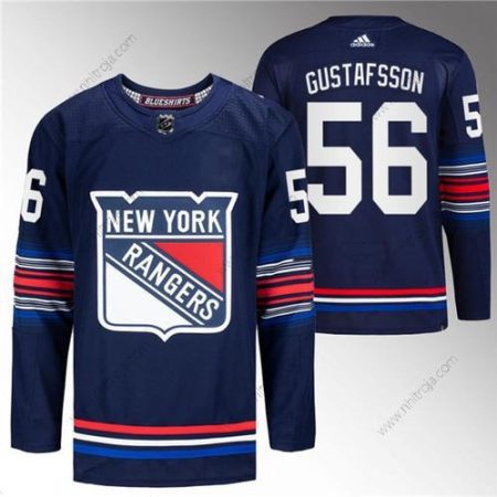 Herrar New York Rangers #56 Erik Gustafsson Marin Stitched Tröjor