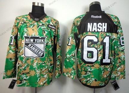 Herrar New York Rangers #61 Rick Nash 2014 Camo Tröjor