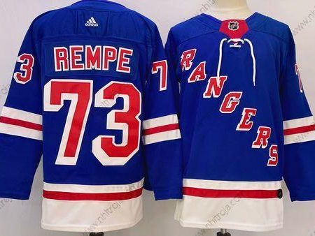 Herrar New York Rangers #73 Matt Rempe Royal Blå Röd Vit Stitched Tröjor