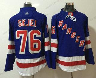 Herrar New York Rangers #76 Brady Skjei Royal Blå 2017-2018 Hockey Stitched NHL Hemma Tröjor