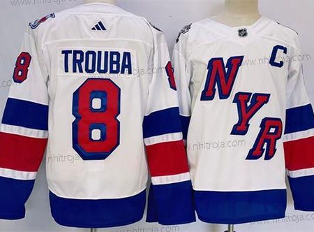 Herrar New York Rangers #8 Jacob Trouba Vit 2024 Stadium Series Stitched Tröjor