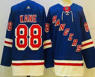 Herrar New York Rangers #88 Patrick Kane Blå Autentisk Tröjor