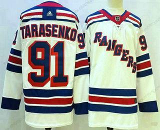 Herrar New York Rangers #91 Vladimir Tarasenko Vit Stitched NHL Tröjor