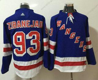 Herrar New York Rangers #93 Mika Zibanejad Royal Blå 2017-2018 Hockey Stitched NHL Hemma Tröjor