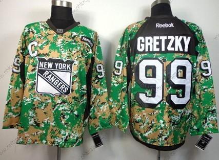 Herrar New York Rangers #99 Wayne Gretzky 2014 Camo Tröjor