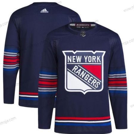 Herrar New York Rangers Blank Marin Stitched Tröjor