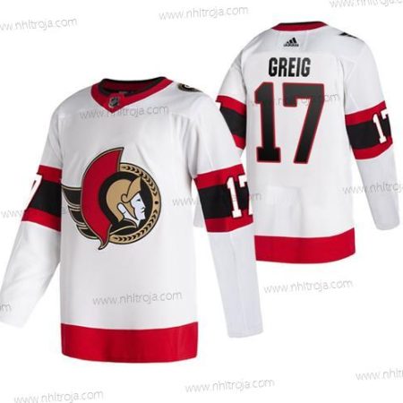 Herrar Ottawa Senators #17 Zack Macewen Vit Stitched Tröjor