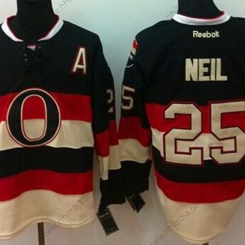 Herrar Ottawa Senators #25 Chris Neil Svart Tredje tröjan Tröjor