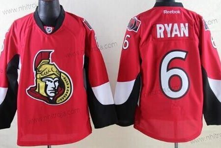 Herrar Ottawa Senators #6 Bobby Ryan Röd Tröjor