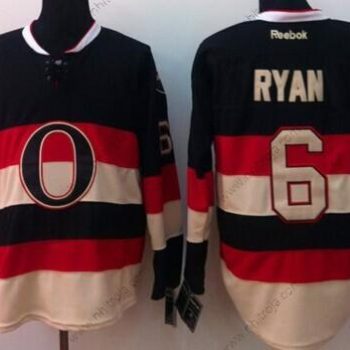 Herrar Ottawa Senators #6 Bobby Ryan Svart Tredje tröjan Tröjor