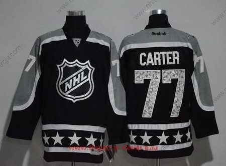 Herrar Pacific Division Los Angeles Kings #77 Jeff Carter Reebok Svart 2017 NHL All-Star Stitched Ice Hockey Tröjor