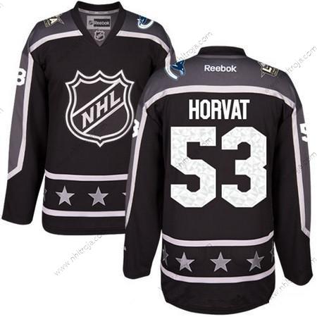 Herrar Pacific Division Vancouver Canucks #53 Bo Horvat Reebok Svart 2017 NHL All-Star Stitched Ice Hockey Tröjor