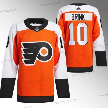 Herrar Philadelphia Flyers #10 Bobby Brink 2023-24 Orange Stitched Tröjor