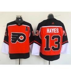 Herrar Philadelphia Flyers #13 Kevin Hayes Orange 2021 Omvänd Retro Autentisk Tröjor