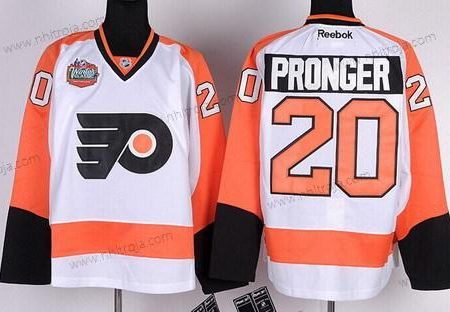 Herrar Philadelphia Flyers #20 Chris Pronger Vit Vinter Klassisk Tröjor