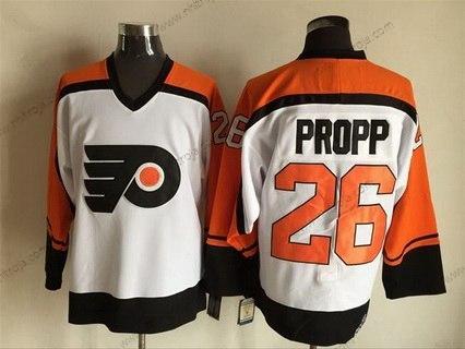 Herrar Philadelphia Flyers #26 Brian Propp 1997-98 Vit CCM Vintage Tröjor