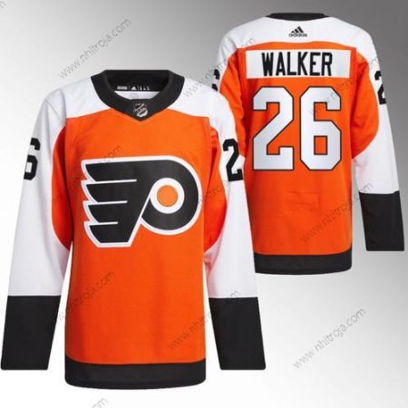 Herrar Philadelphia Flyers #26 Sean Walker 2023-24 Orange Stitched Tröjor