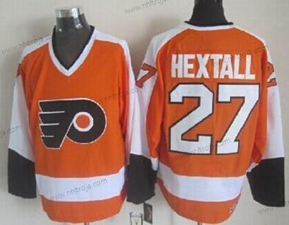 Herrar Philadelphia Flyers #27 Ron Hextall Orange Retro CCM Tröjor