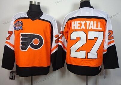 Herrar Philadelphia Flyers #27 Ron Hextall Stanley Cup Orange Retro CCM Tröjor