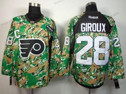 Herrar Philadelphia Flyers #28 Claude Giroux 2014 Camo Tröjor