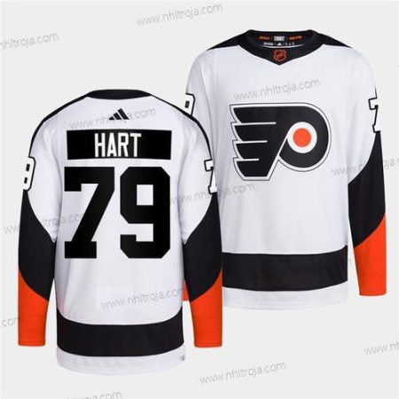 Herrar Philadelphia Flyers #79 Carter Hart Vit 2022 Omvänd Retro Stitched Tröjor