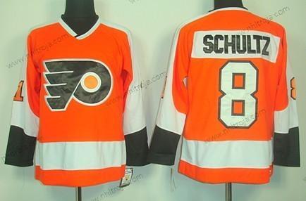 Herrar Philadelphia Flyers #8 Dave Schultz Orange Retro CCM Tröjor