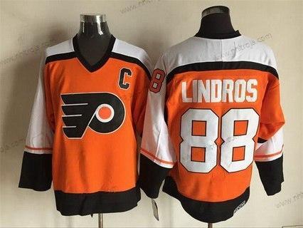 Herrar Philadelphia Flyers #88 Eric Lindros 1997-98 Orange CCM Vintage Tröjor