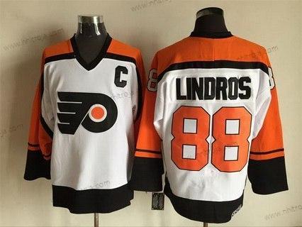 Herrar Philadelphia Flyers #88 Eric Lindros 1997-98 Vit CCM Vintage Tröjor