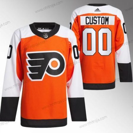 Herrar Philadelphia Flyers Skräddarsydda 2023-24 Orange Stitched Tröjor