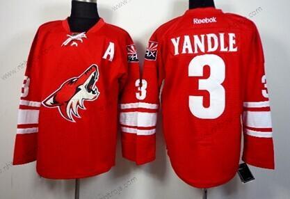 Herrar Phoenix Coyotes #3 Keith Yandle Röd Tröjor