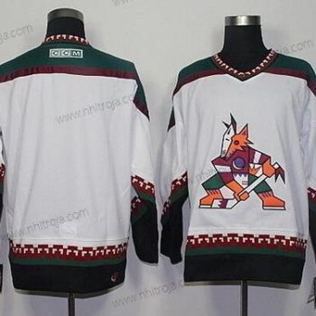 Herrar Phoenix Coyotes Blank Vit 1998 CCM Vintage Hockey Tröjor