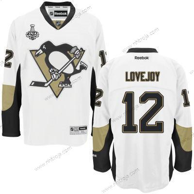 Herrar Pittsburgh Penguins #12 Ben Lovejoy Vit Road 2017 Stanley Cup NHL Finals Patch Tröjor